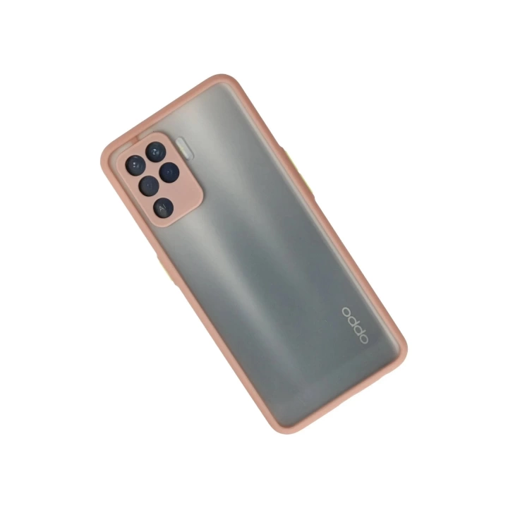 BFS  Oppo Reno 5 Lite Kılıf Montreal Silikon Kapak - Pembe