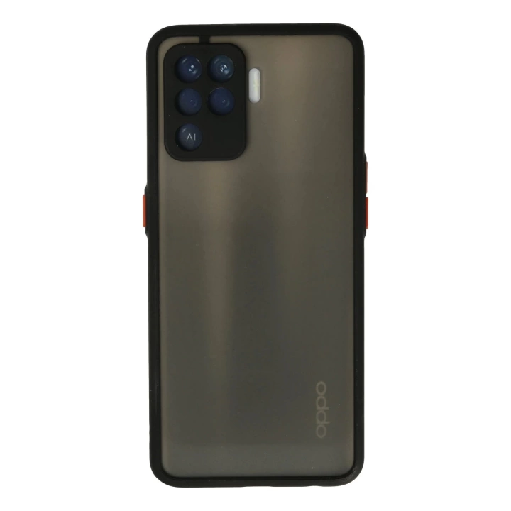 BFS  Oppo Reno 5 Lite Kılıf Montreal Silikon Kapak - Siyah