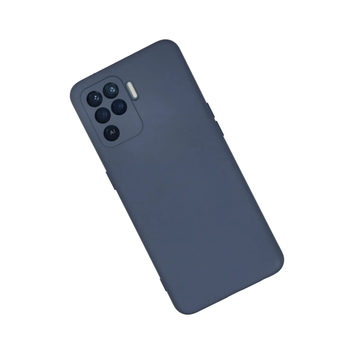BFS  Oppo Reno 5 Lite Kılıf Nano içi Kadife Silikon - Gri