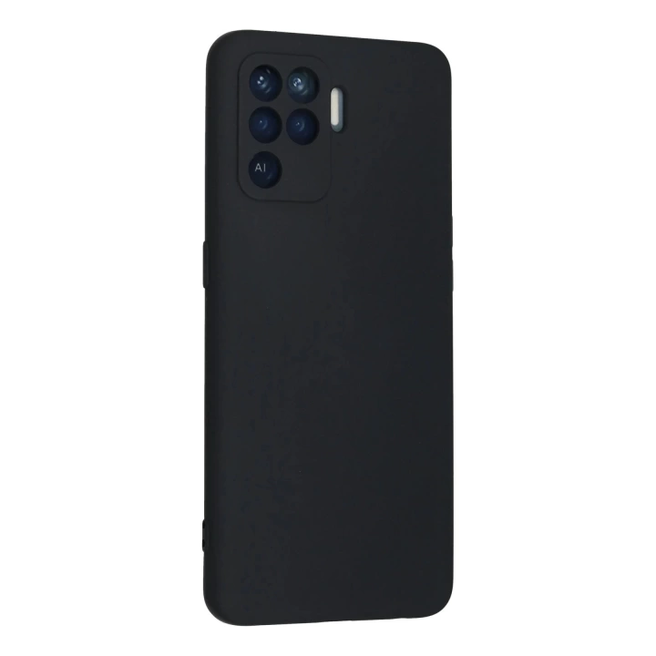 BFS  Oppo Reno 5 Lite Kılıf Nano içi Kadife Silikon - Lacivert