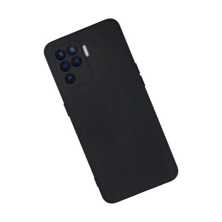 BFS  Oppo Reno 5 Lite Kılıf Nano içi Kadife Silikon - Lacivert