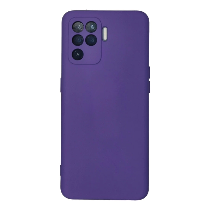 BFS  Oppo Reno 5 Lite Kılıf Nano içi Kadife Silikon - Mor