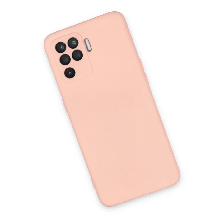 BFS  Oppo Reno 5 Lite Kılıf Nano içi Kadife Silikon - Pudra