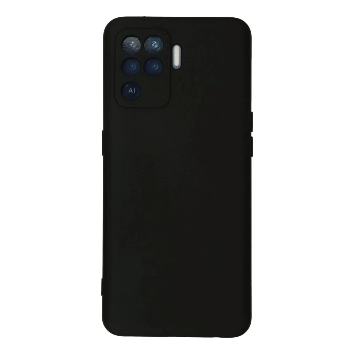 BFS  Oppo Reno 5 Lite Kılıf Nano içi Kadife Silikon - Siyah