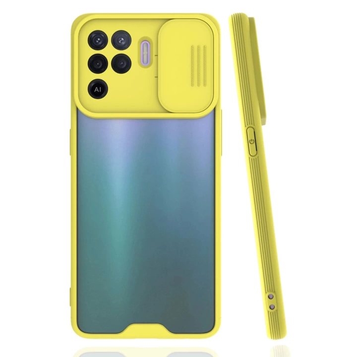 BFS  Oppo Reno 5 Lite Kılıf Platin Kamera Koruma Silikon - Sarı
