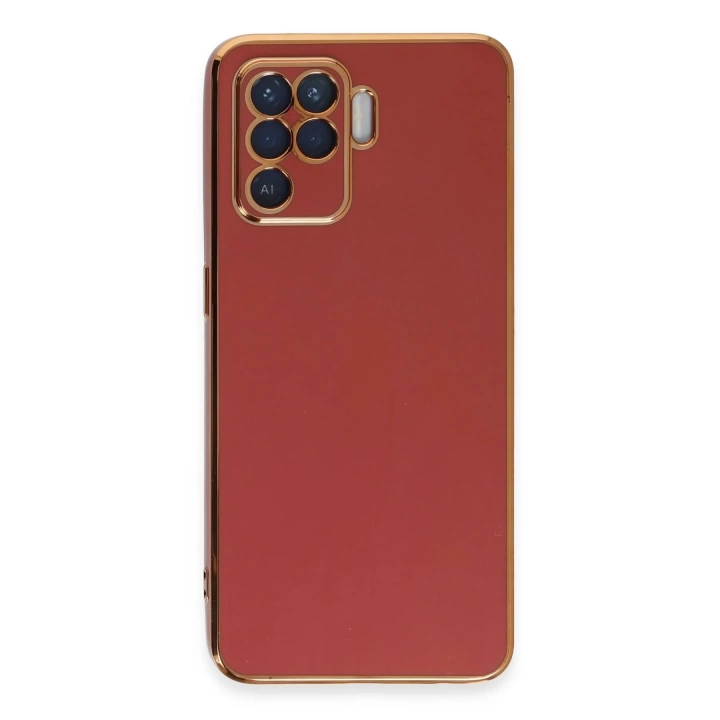 BFS  Oppo Reno 5 Lite Kılıf Volet Silikon - Kırmızı