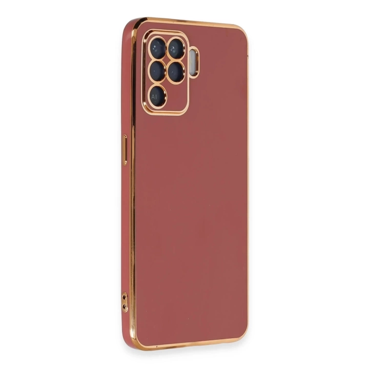 BFS  Oppo Reno 5 Lite Kılıf Volet Silikon - Kırmızı