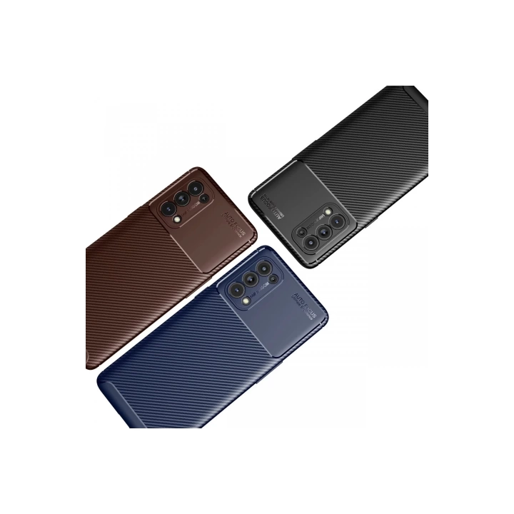 BFS  Oppo Reno 5 Pro Kılıf Auto Focus Karbon Kapak - Siyah