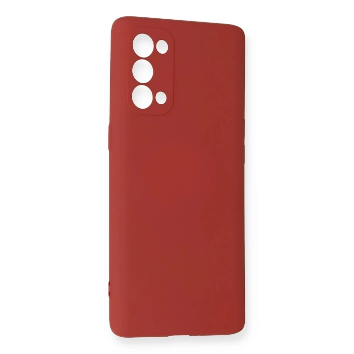 BFS  Oppo Reno 5 Pro Kılıf Nano içi Kadife Silikon - Kiremit