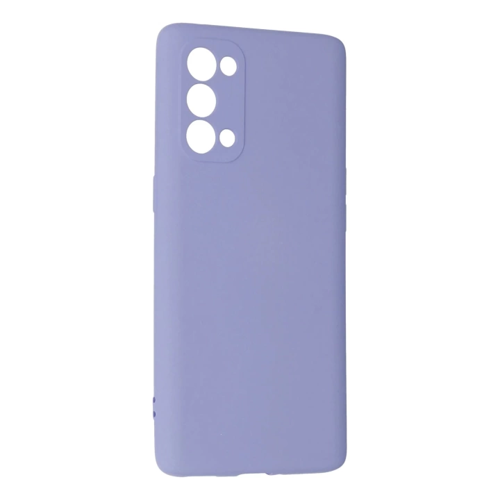 BFS  Oppo Reno 5 Pro Kılıf Nano içi Kadife Silikon - Lila