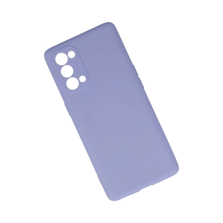 BFS  Oppo Reno 5 Pro Kılıf Nano içi Kadife Silikon - Lila