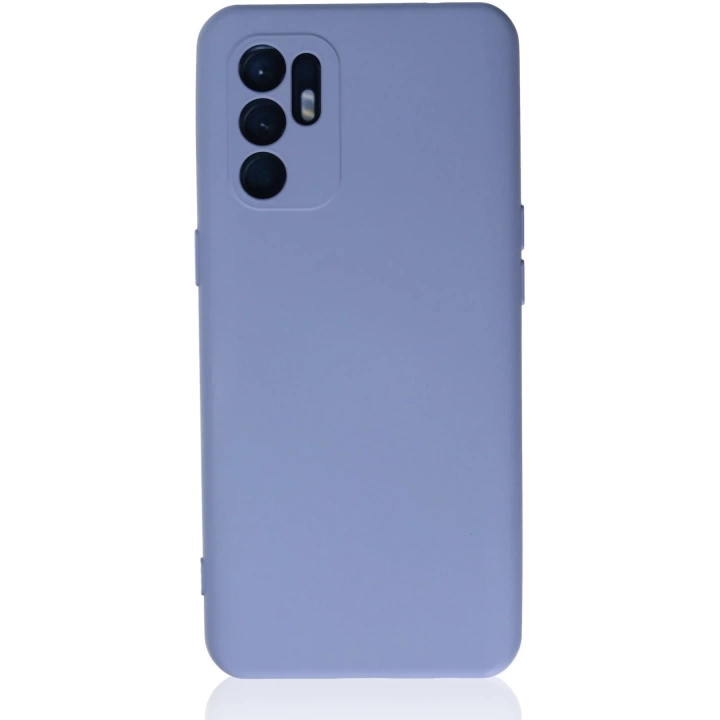 BFS  Oppo Reno 6 Kılıf Nano içi Kadife Silikon - Lila