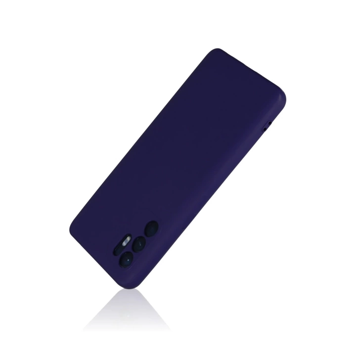 BFS  Oppo Reno 6 Kılıf Nano içi Kadife Silikon - Mor