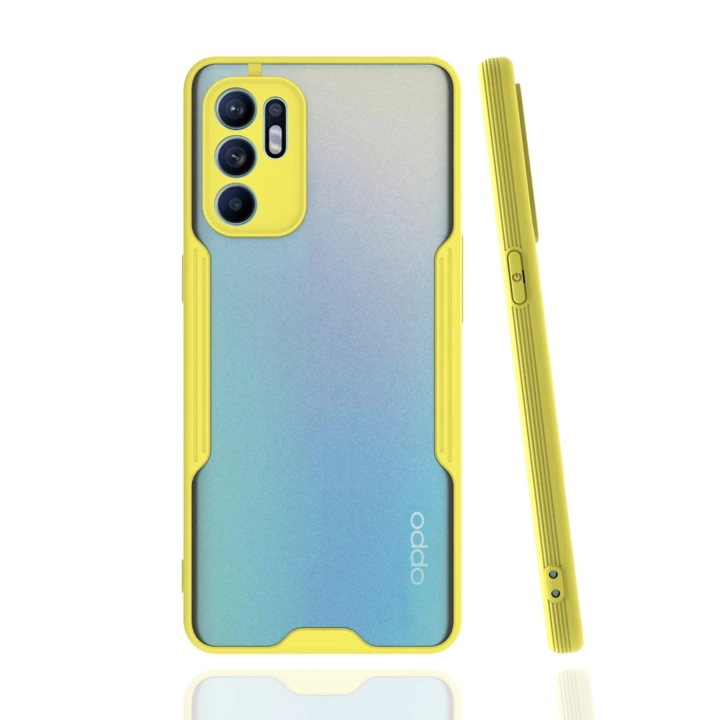 BFS  Oppo Reno 6 Kılıf Platin Silikon - Sarı
