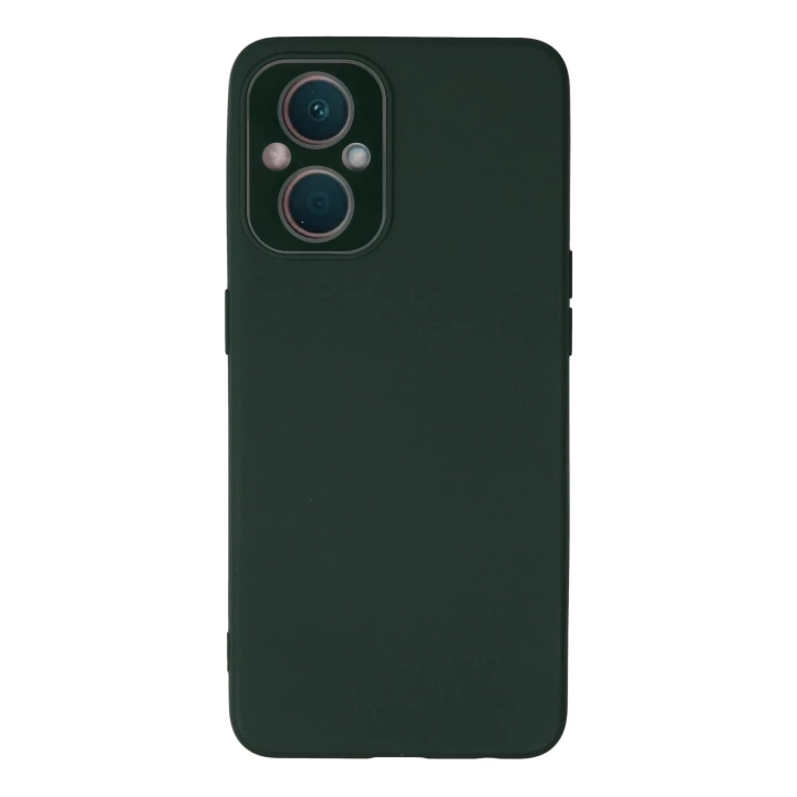 BFS  Oppo Reno 7 Lite Kılıf Lansman Glass Kapak - Koyu Yeşil
