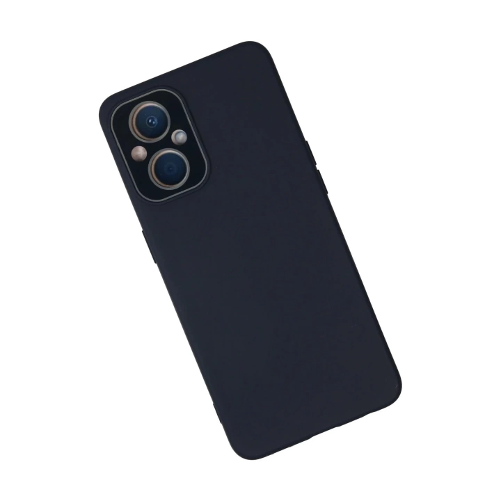 BFS  Oppo Reno 7 Lite Kılıf Lansman Glass Kapak - Lacivert