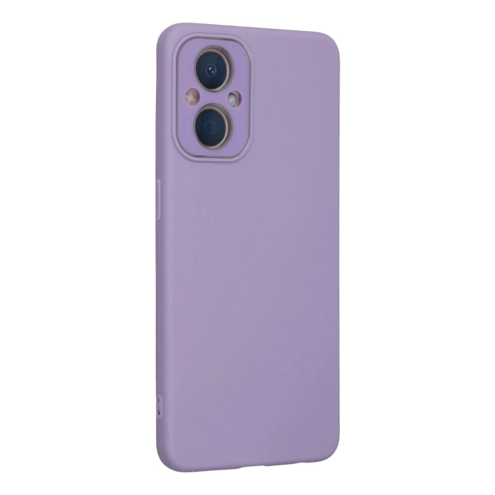 BFS  Oppo Reno 7 Lite Kılıf Lansman Glass Kapak - Lila