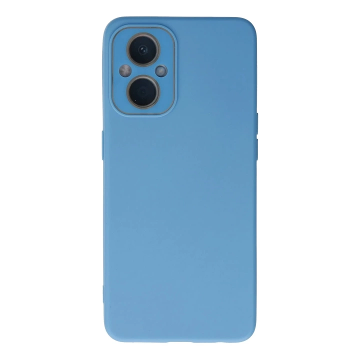 BFS  Oppo Reno 7 Lite Kılıf Lansman Glass Kapak - Mavi