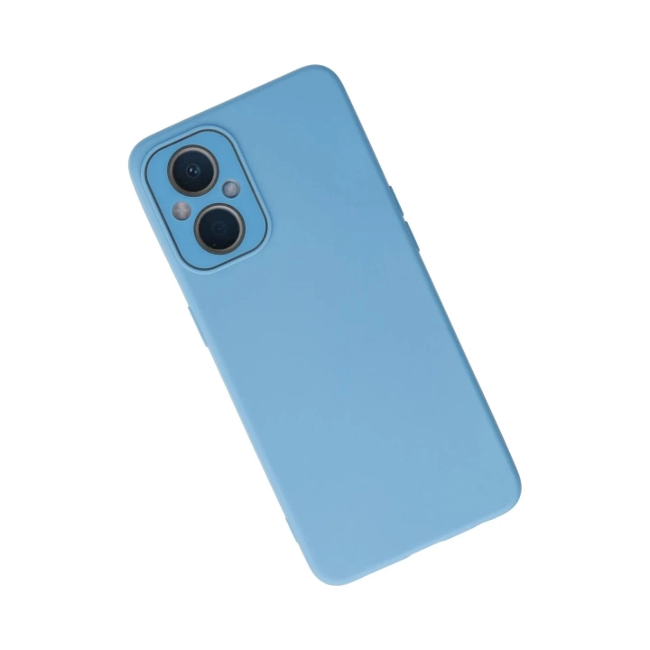 BFS  Oppo Reno 7 Lite Kılıf Lansman Glass Kapak - Mavi