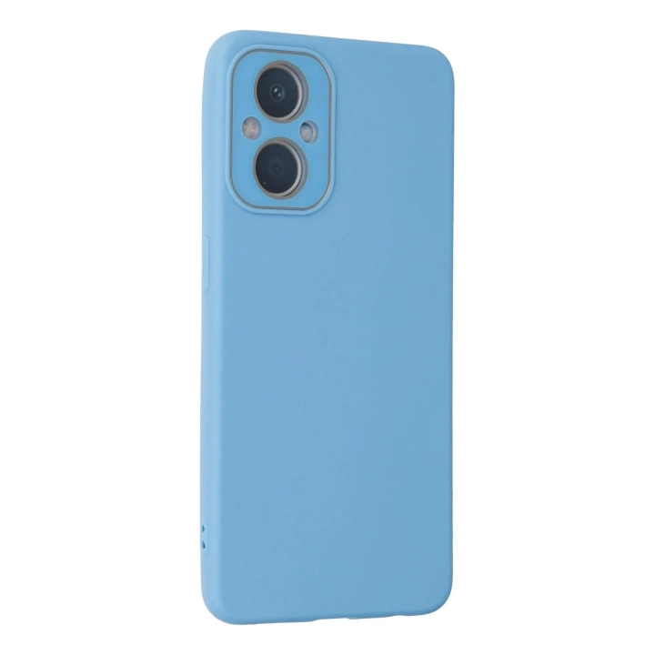 BFS  Oppo Reno 7 Lite Kılıf Lansman Glass Kapak - Mavi