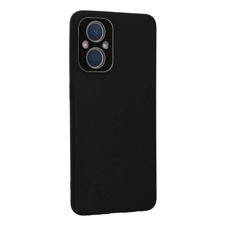 BFS  Oppo Reno 7 Lite Kılıf Lansman Glass Kapak - Siyah