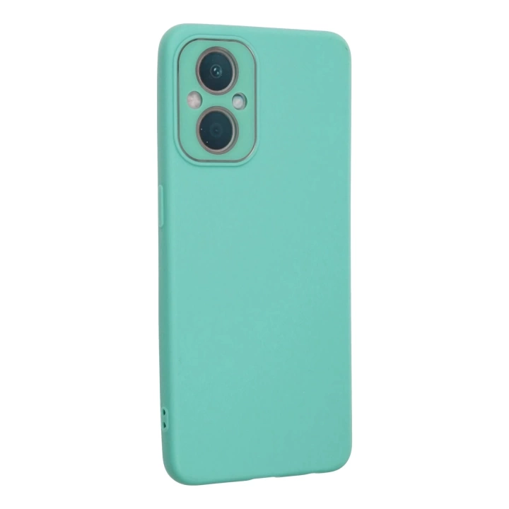 BFS  Oppo Reno 7 Lite Kılıf Lansman Glass Kapak - Turkuaz