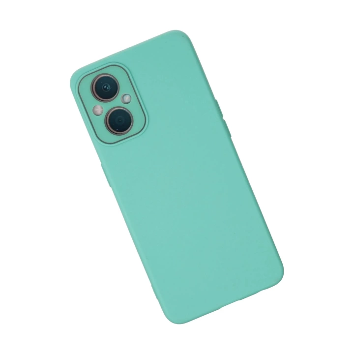 BFS  Oppo Reno 7 Lite Kılıf Lansman Glass Kapak - Turkuaz