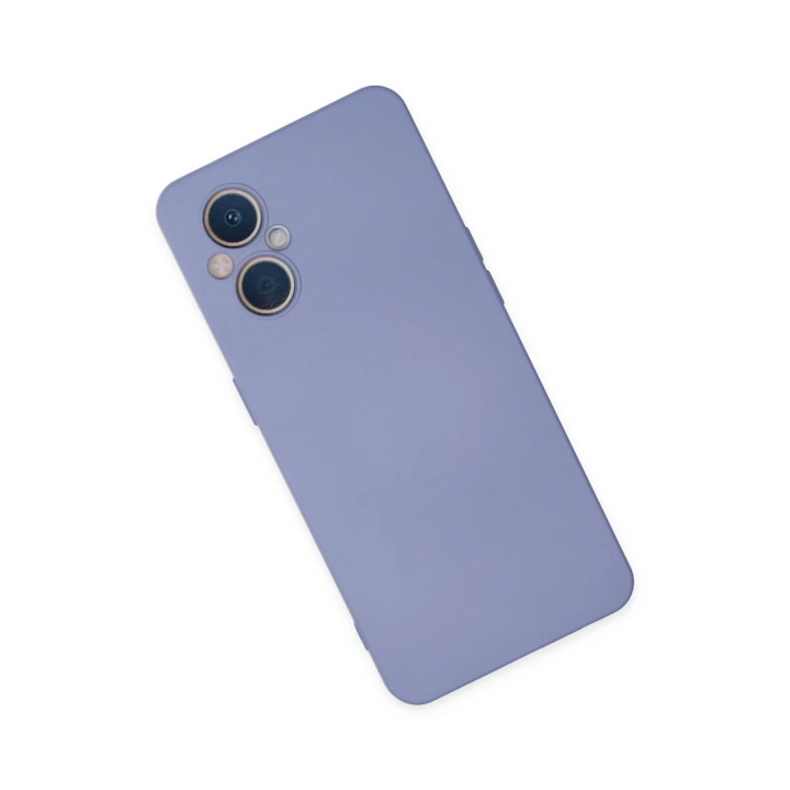 BFS  Oppo Reno 7 Lite Kılıf Nano içi Kadife Silikon - Lila