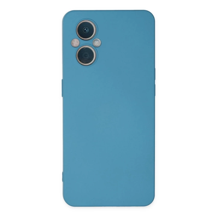 BFS  Oppo Reno 7 Lite Kılıf Nano içi Kadife Silikon - Mavi