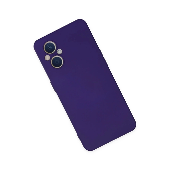 BFS  Oppo Reno 7 Lite Kılıf Nano içi Kadife Silikon - Mor