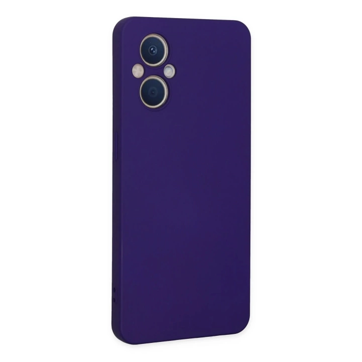 BFS  Oppo Reno 7 Lite Kılıf Nano içi Kadife Silikon - Mor