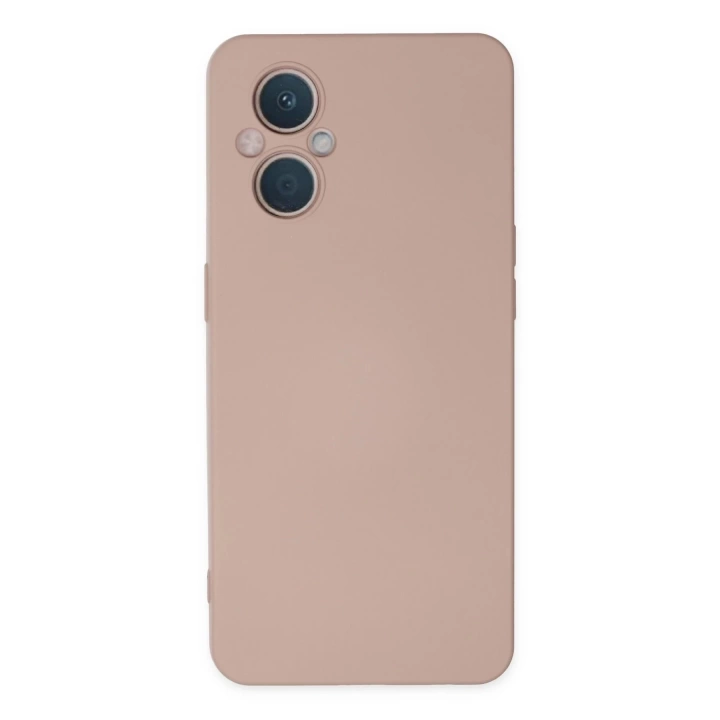 BFS  Oppo Reno 7 Lite Kılıf Nano içi Kadife Silikon - Pudra