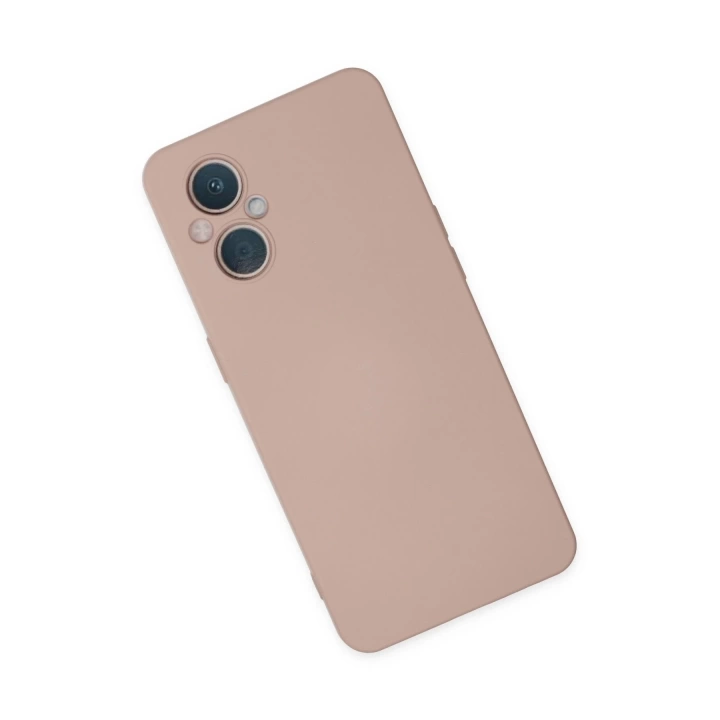 BFS  Oppo Reno 7 Lite Kılıf Nano içi Kadife Silikon - Pudra