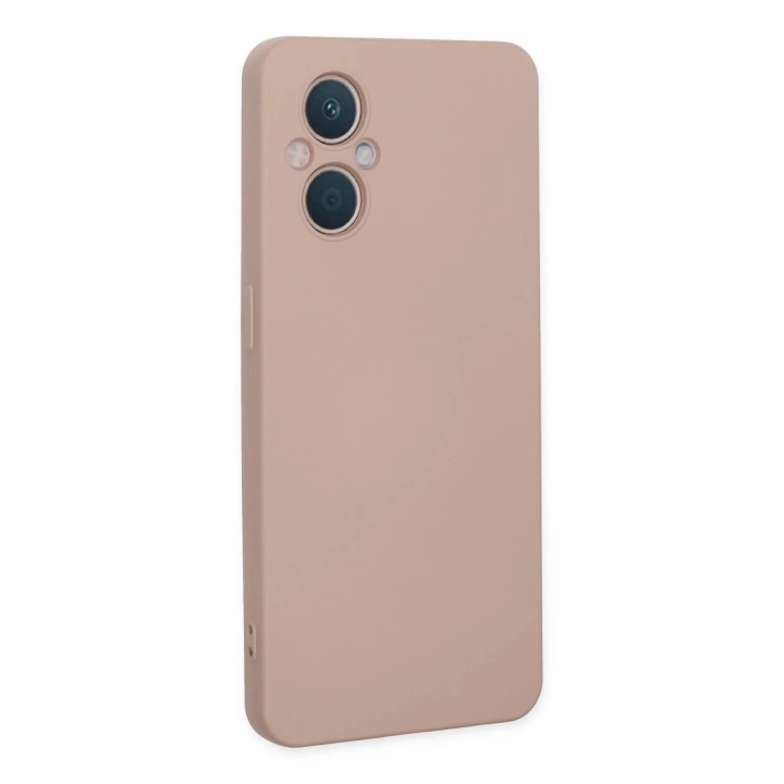 BFS  Oppo Reno 7 Lite Kılıf Nano içi Kadife Silikon - Pudra