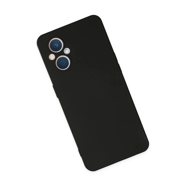 BFS  Oppo Reno 7 Lite Kılıf Nano içi Kadife Silikon - Siyah