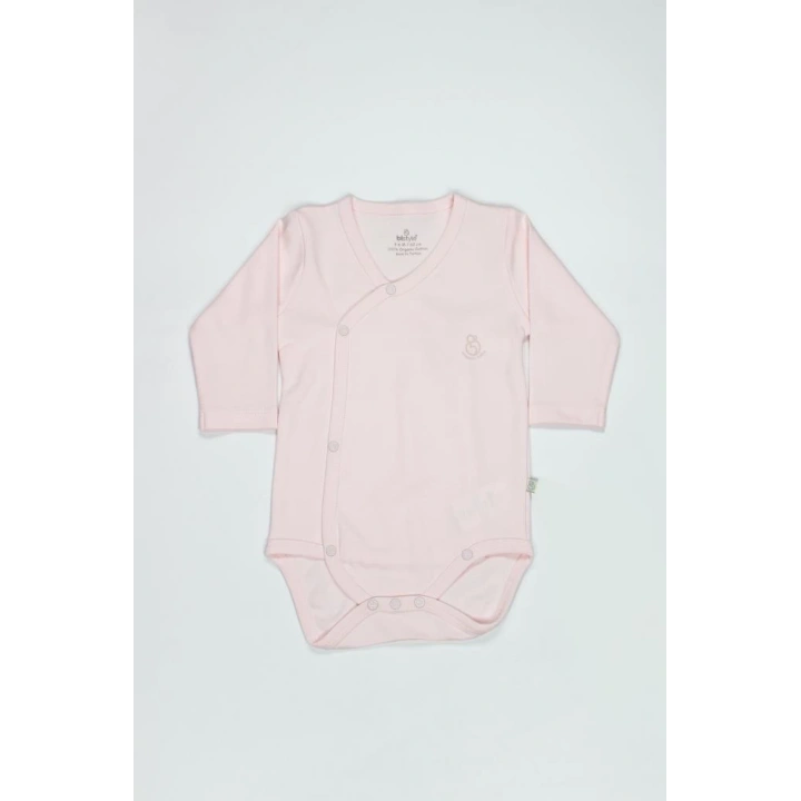 BFS Organik Natural Basic Style Kruvaze Uzun Kol Body BS17102 Pembe