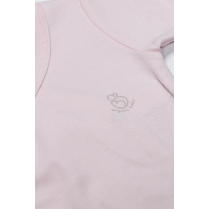 BFS Organik Natural Basic Style Kruvaze Uzun Kol Body BS17102 Pembe