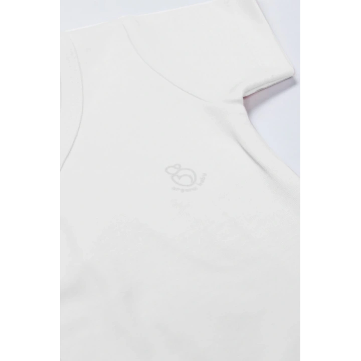 BFS Organik Natural Basic Style Kruvaze Yarım Kol Body BS17101 Beyaz