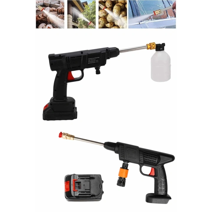 BFS Oto Araba Yıkama Şarjlı Ve Yüksek Basınçlı Oto Yıkama Ve Sulama Tabancası