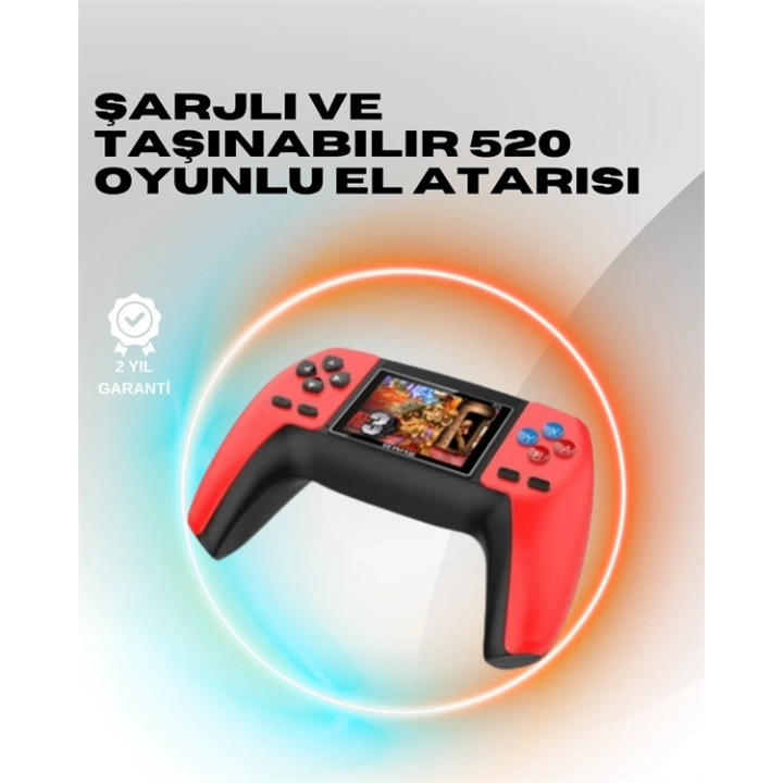 BFS P5 Mini Retro Oyun Konsolu – Tak-Çalıştır, 520 Hazır Oyun, Portatif Kullanım