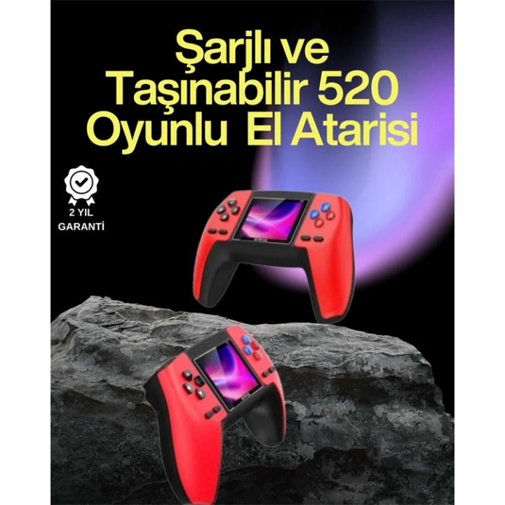 BFS P5 Retro GamePad – 520 Klasik Oyunlu Tak-Çalıştır Mini Konsol