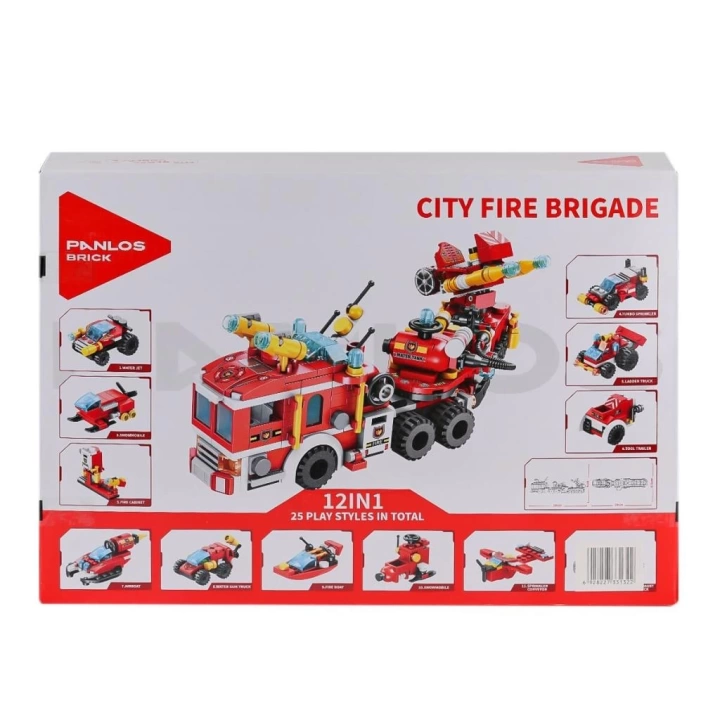 BFS   P633009 Panlos Şehir İtfaiyesi 557 Parça Blok Seti -Vagon life