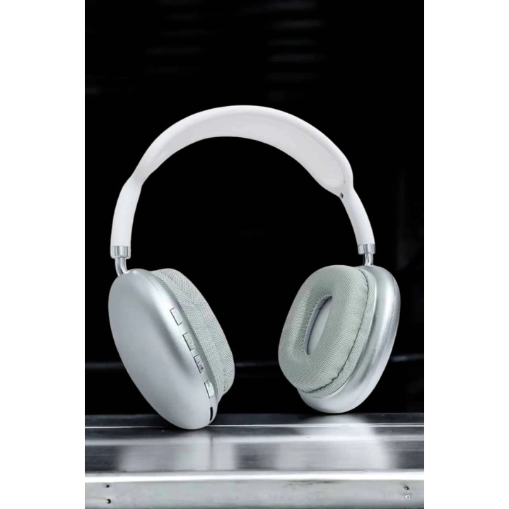 BFS P9 Plus Kablosuz Kulak Üstü Bluetooth Kulaklık Beyaz Mikrofonlu Kulaküstü Kablosuz Kulaklık