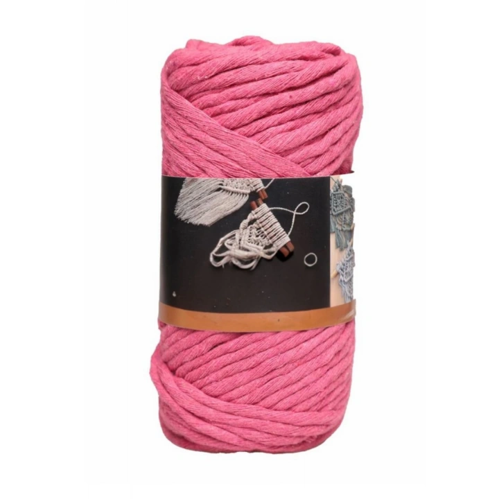 BFS Pamuk Makrome 4 mm İp Şeker Pembe