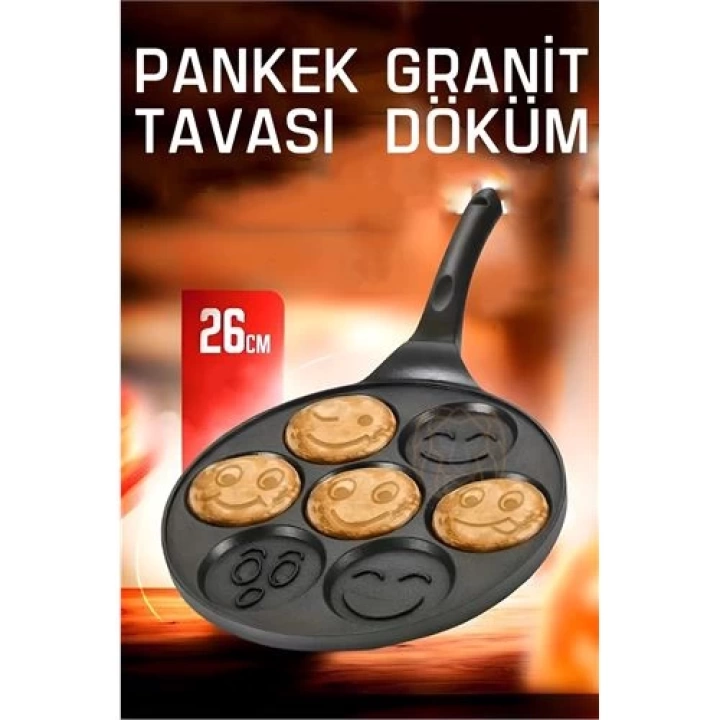 BFS Pankek Tavası Granit Döküm Emoji