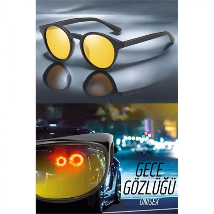 BFS  Parlama Önleyici Gece Sürüş Görüş Gözlüğü Sis Far Işık Önleyici Anti-Fog Gözlük