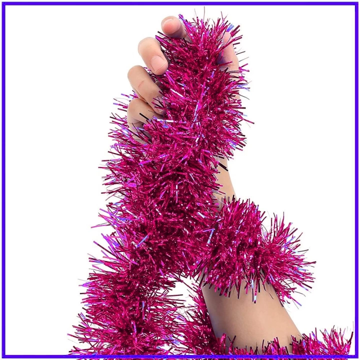 BFS   Parti İçin Sim Süs 2 Metre Uzunluk 6 cm Genişlik Fuşya Renk İthal