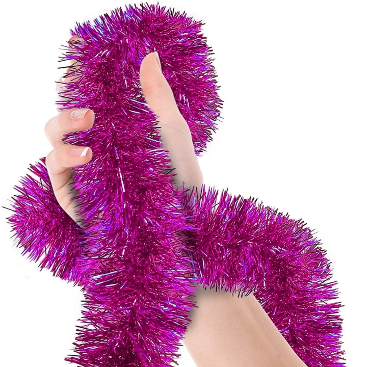 BFS   Parti İçin Sim Süs 2 Metre Uzunluk 6 cm Genişlik Fuşya Renk İthal