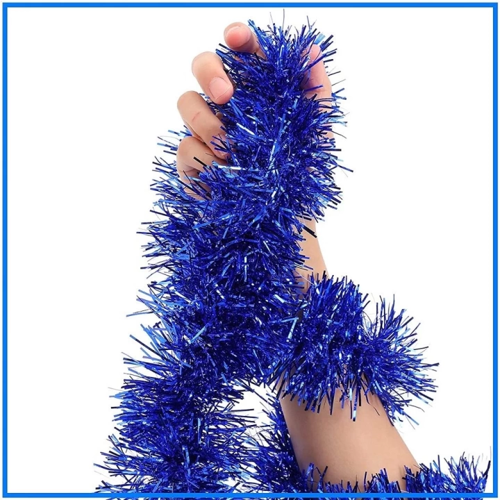 BFS     Parti İçin Sim Süs 2 Metre Uzunluk 6 cm Genişlik Mavi Renk İthal