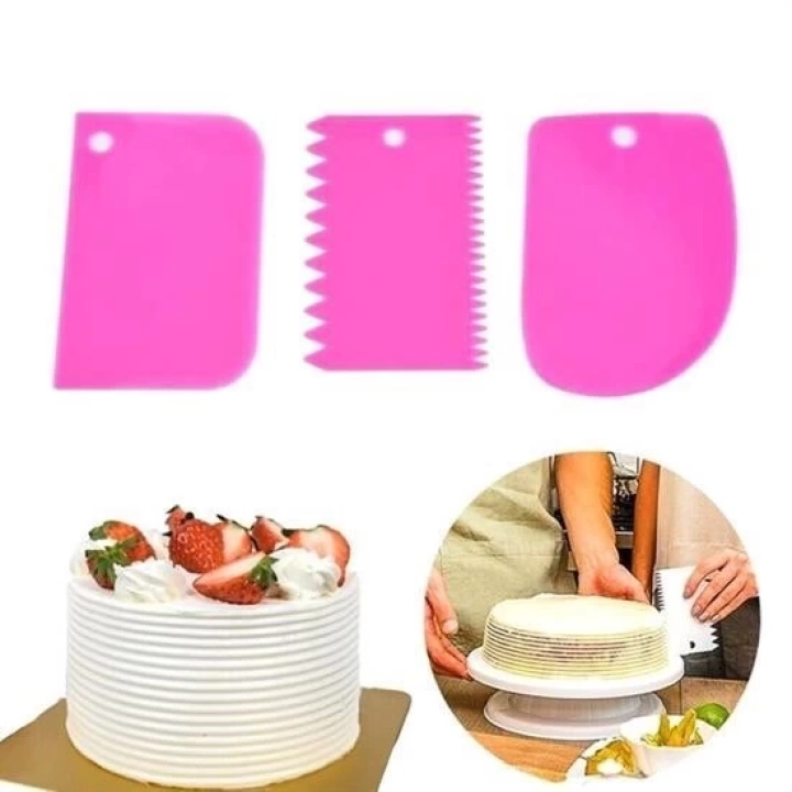 BFS  Pasta Hamur Şekillendirici Spatula Kesici Kazıyıcı Dekoratör Set
